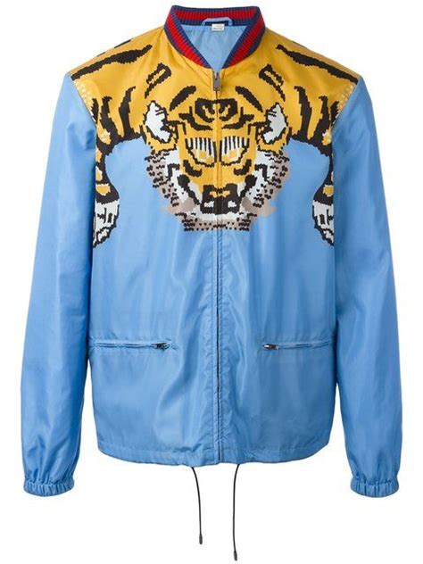 gucci tiger windbreaker|gucci windbreaker jacket.